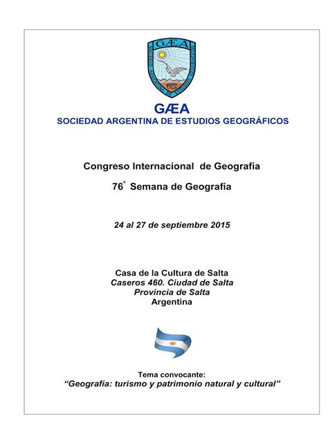 GEOPERSPECTIVAS GEOGRAFÍA Y EDUCACIÓN septiembre 2015