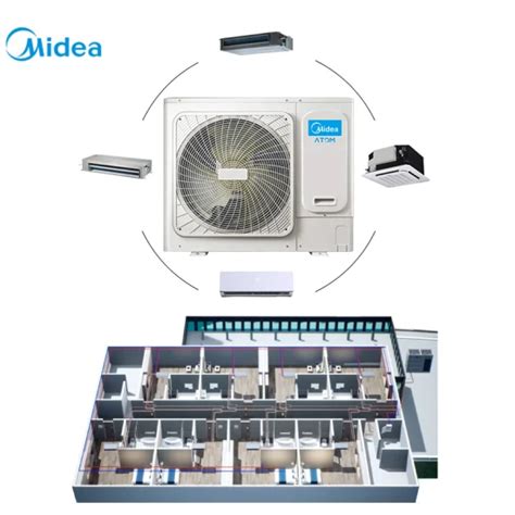 Midea High Static Pressure Duct Inverter Air Hotel Duct Air Conditioner Indoor Unit Air