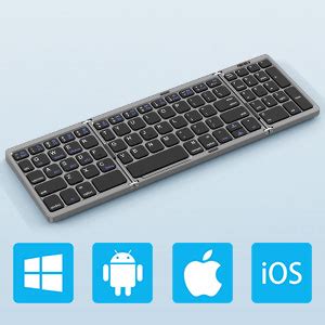 Moko Clavier Bluetooth Pliable Qwerty Clavier Sans Fil Pliant Clavier