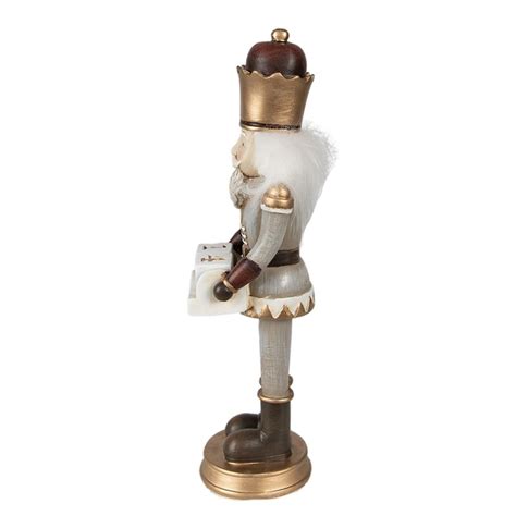 Clayre Eef Figurine Nutcracker 22 Cm Grey Polyresin