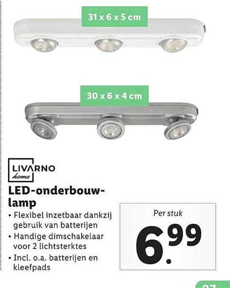 Livarno Home Led Onderbouwlamp Aanbieding Bij Lidl Folders Nl