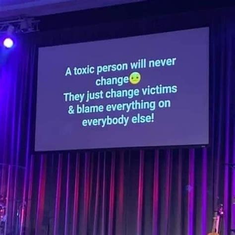 A Toxic Person Will Never Change They Just Change Victims Blame