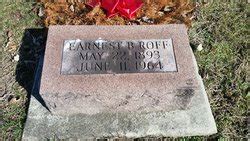 Earnest Berton Roff 1893 1964 Mémorial Find a Grave