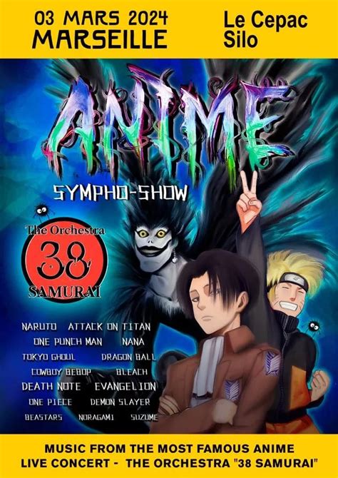 The Orchestra 38 SAMURAI ANIME SYMPHO SHOW In Marseille Buy Tickets