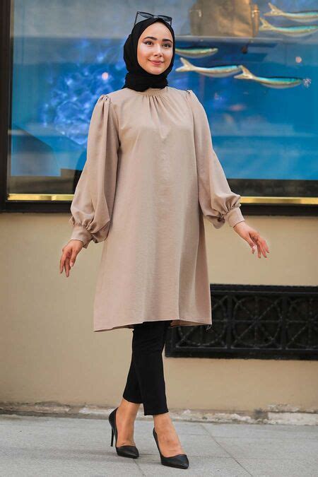 Beige Hijab Tunic 23790bej Neva