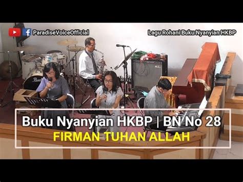 Buku Nyanyian Hkbp Bn Firman Tuhan Allah Saxophone Youtube