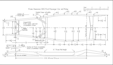 1932 Ford Body Dimensions Measurements 32 Ford 32 Ford Roadster Ford Roadster