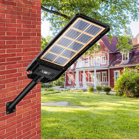 Hengda Lampione Stradale A Led Solare Da Giardino Da W Con Sensore