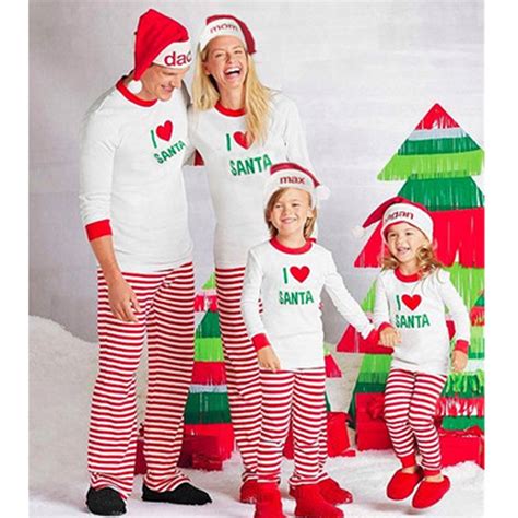 Pijamas Familia Navidad Pijamas De