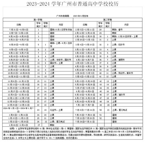 2024年广州市中小学开学放假时间安排 校历 小升初网