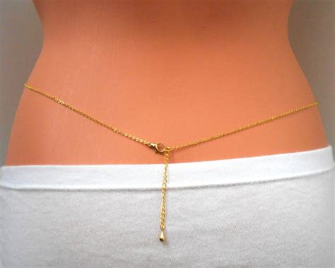 Pearl Belly Chain Gold Fill Sterling Silver Belly Chain Etsy