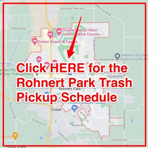 Rohnert Park Trash Schedule 2025 Bulk Pickup Holidays Map