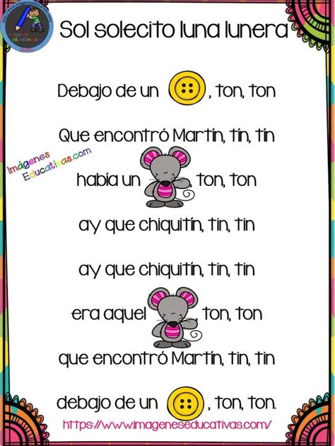 Canciones Con Pictogramas Para Educaci N Infantil Y Preescolar