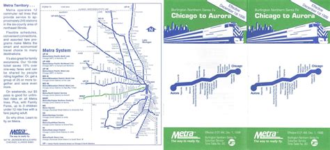 BNSF Chicago Suburban Timetable – December 1996 – FOBNR.ORG
