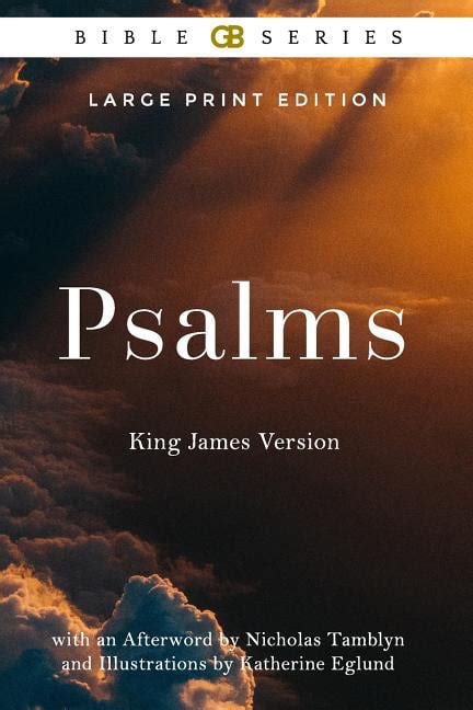 Psalms King James Version Kjv Of The Holy Bible Illustrated Large