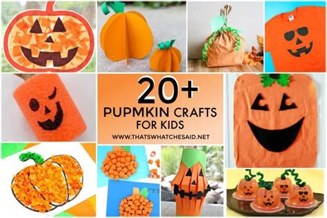 Pumpkin Crafts for Kids – That's What {Che} Said...