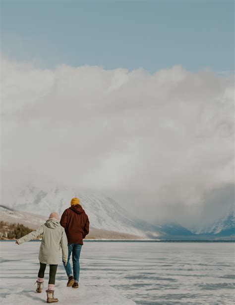 Surprise Proposal In Glacier National Park Haley J Photo