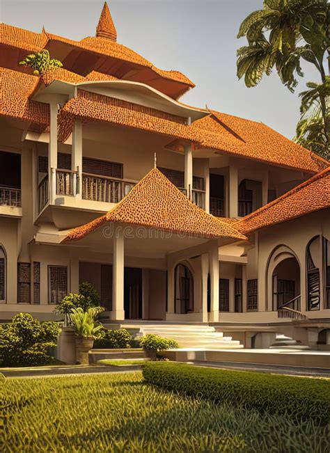 Fictional Mansion in Tangerang, Jawa Barat, Indonesia. Stock ...