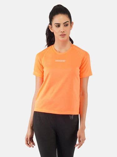 Dridot Top T Shirt Apparel Women Raglan Flourescent Orange Rww