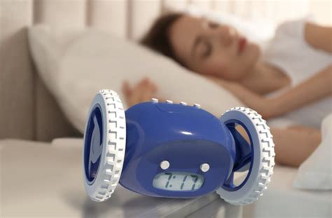 A Gag T For Heavy Sleepers This Alarm Clock Rolls Off The