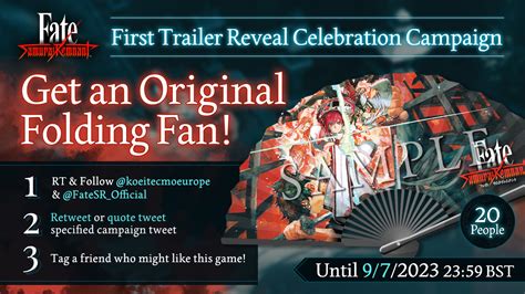 First Trailer Reveal Celebration Campaign Fate Samurai Remnant