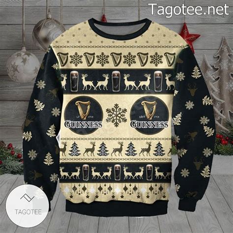 Guinness Beer Holiday Ugly Christmas Sweater Tagotee