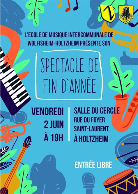 Spectacle de fin dannée de lEcole de Musique Commune de Holtzheim