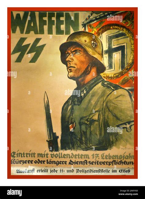 1940 La Propagande De Guerre Allemand Affiche De Recrutement Pour La