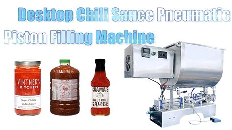 Hysp Pu H Table Top Chili Sauce Pneumatic Piston Filling Machine