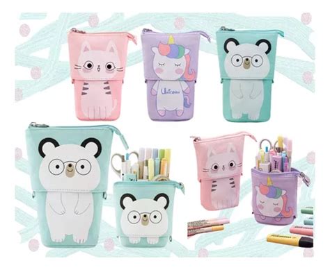 Estuche Organizador Lapicera Retr Ctil Kawaii Mercadolibre