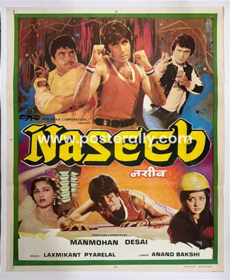 Buy Naseeb 19781 Bollywood Movie Poster | Handpainted Bollywood Movie Posters - Posterally Studio