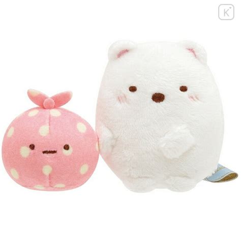 Japan San X Tenori Plush Pair Sumikko Gurashi Shirokuma Furoshiki