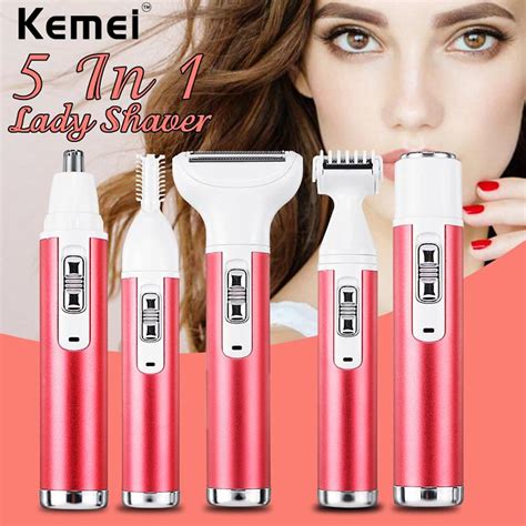 Kemei Km In Rechargeable Lady Body Shaver Eyebrows Nose