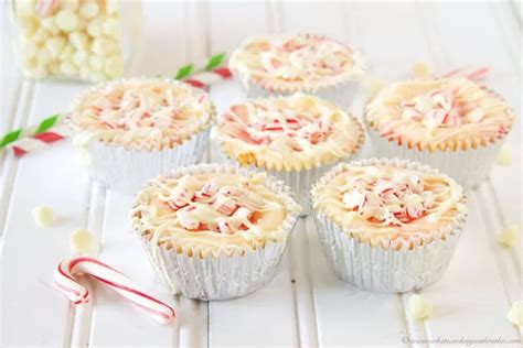 Candy Cane White Chocolate Mini Cheesecakes Recipe Cooking With Ruthie