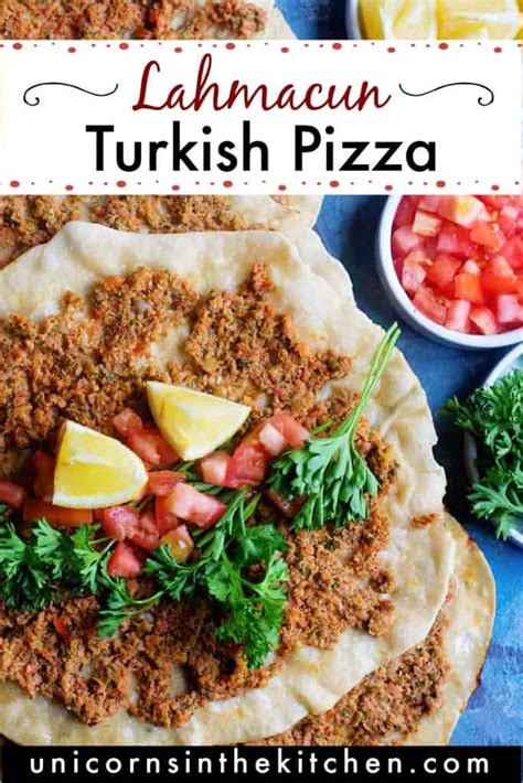 Lahmacun Turkish Pizza Recipe Unicorns In The Kitchen