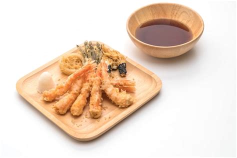 Premium Photo Shrimps Tempura Battered Fried Shrimps On White Background