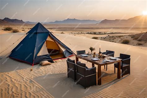 Premium AI Image | a tent in the desert