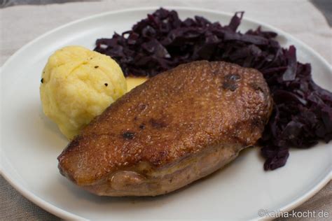 Entenbrust In Orangensauce Mit Rotkohl Und Kl En Katha Kocht