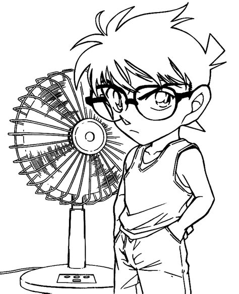 Dibujos Para Colorear De Detective Conan Y Pintar Im Genes Para