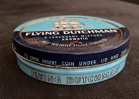 Vintage Flying Dutchman Oz Round Pipe Tobacco Tin Can Ebay