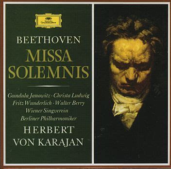 Beethoven Missa Solemnis Gundula Janowitz Christa Ludwig Fritz