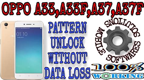 Oppo A A Fw A F Hard Reset Pattern Unlock