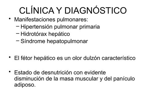 Cirrosis Hepatica Clinica Dx Y Tratamiento Ppt