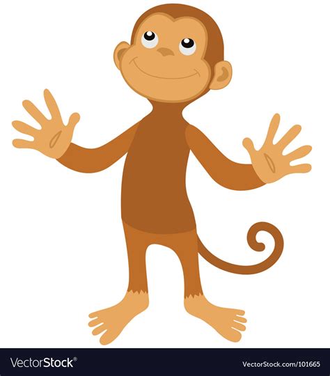 Surprised monkey Royalty Free Vector Image - VectorStock