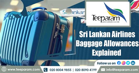 Sri Lankan Airlines Baggage Allowances Explained Teeparam