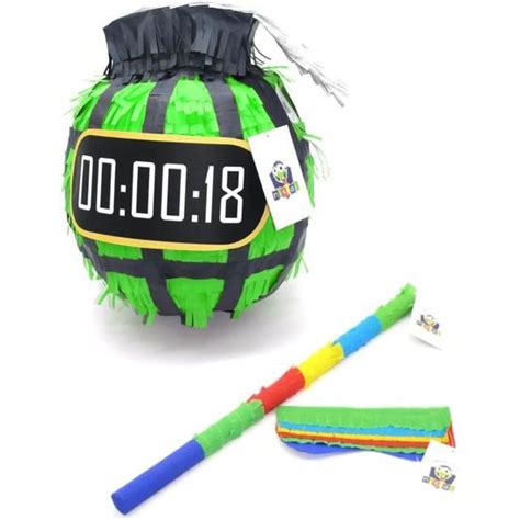 Nislai Bombe Pinata Set de bombe Idéal pour un anniire de garçon