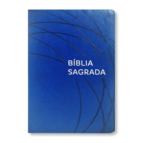 B Blia Nvt Letra Grande Capa Luxo Especial Azul Royal Editora Sobre Tudo