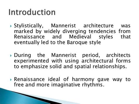 Mannerism architecture