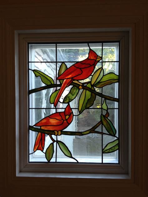 Audubon Style Cardinals Created By Jim Rohrer Of Glass Crafters Stained