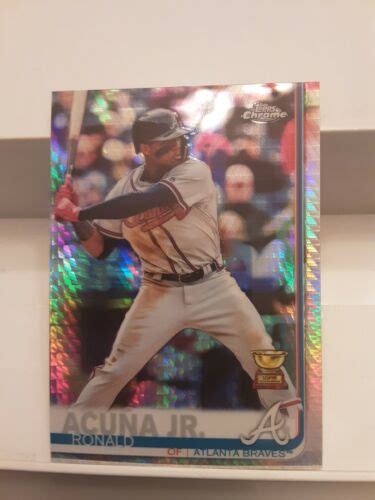 Topps Chrome Ronald Acuna Jr Prism Refractor Rookie Cup